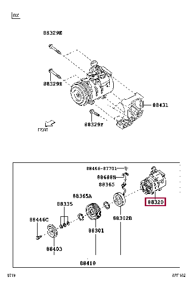 88320BZ300: COMPRESSOR ASSY, COOLER Тойота