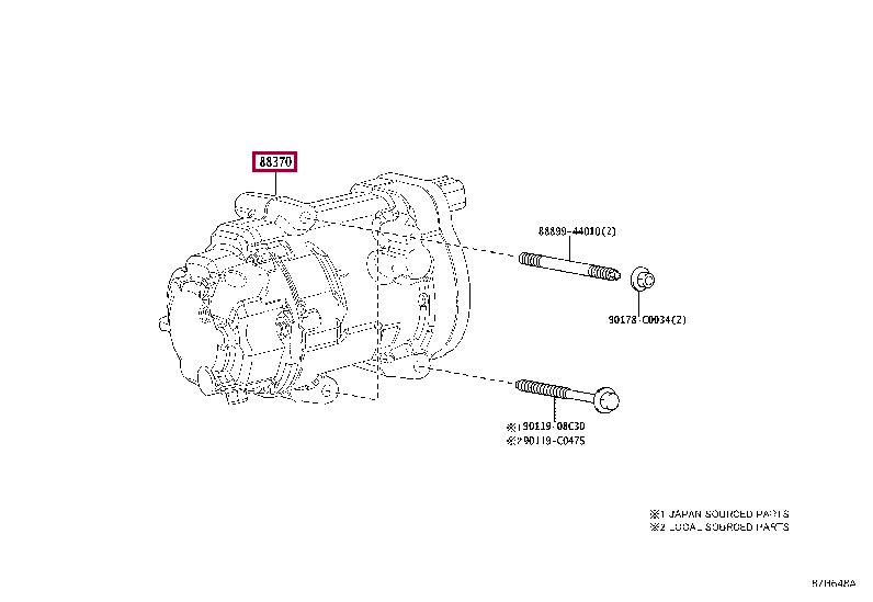 8837007011: COMPRESSOR ASSY, W/MOTOR Тойота