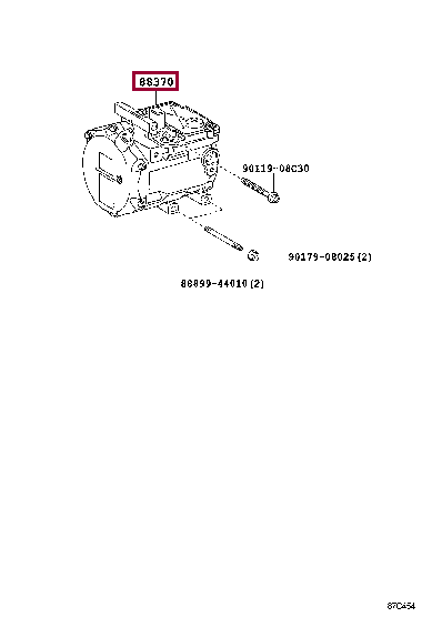 8837028020: COMPRESSOR ASSY, W/MOTOR Тойота