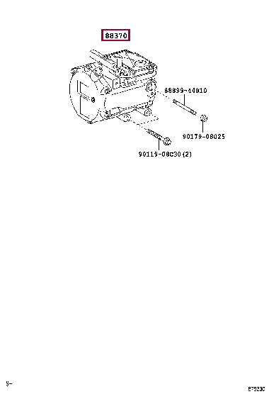 8837030020: COMPRESSOR ASSY, W/MOTOR Тойота