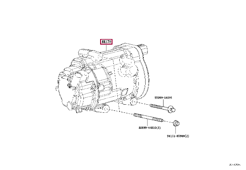 8837033051: COMPRESSOR ASSY, W/MOTOR Тойота
