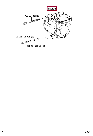 8837058010: COMPRESSOR ASSY, W/MOTOR Тойота