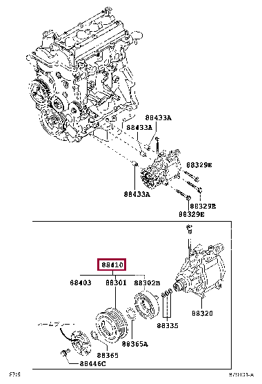 CLUTCH ASSY, MAGNET 88410-B1020 (номер toyota 88410B1020)