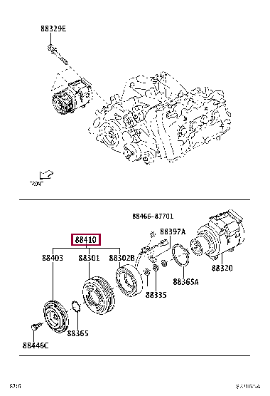 88410BZ370: CLUTCH ASSY, MAGNET Тойота
