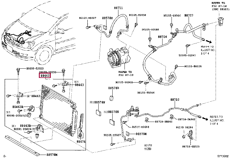 884600K211: CONDENSER ASSY, COOLER Тойота