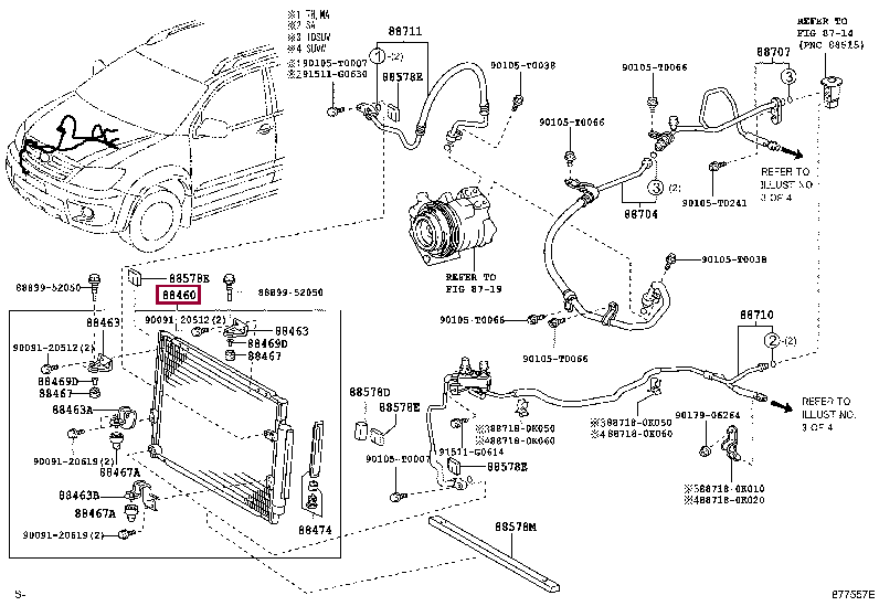 884600K530: CONDENSER ASSY, COOLER Тойота