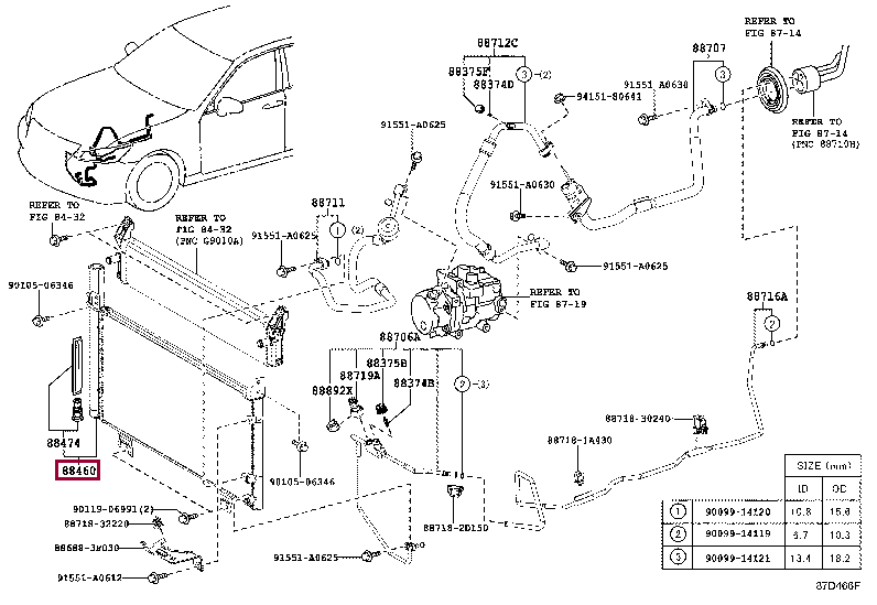 8846030C40: CONDENSER ASSY, COOLER Тойота