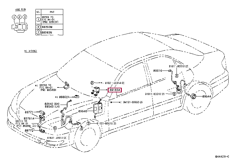 SENSOR, YAWRATE 89180-33020 (номер toyota 8918033020)