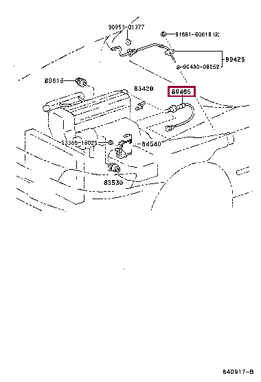 8946522230: SENSOR, OXYGEN Тойота