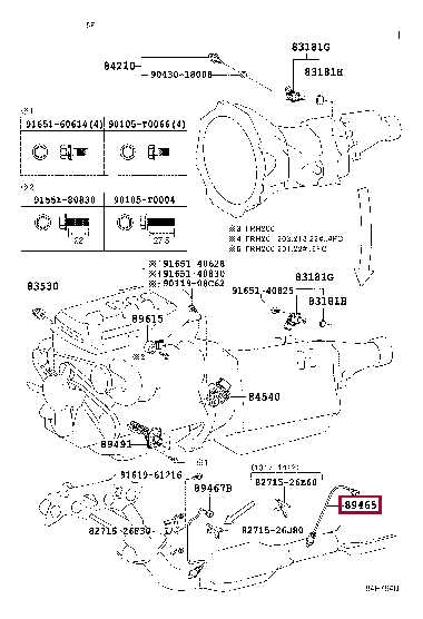 8946526160: SENSOR, OXYGEN Тойота