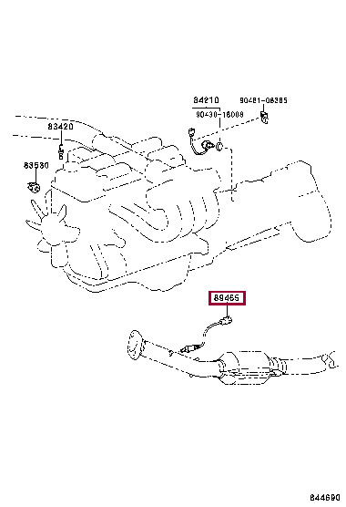 8946538040: SENSOR, OXYGEN Тойота