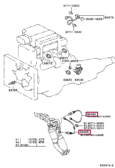 SENSOR, OXYGEN 89465-53010 (номер toyota 8946553010)