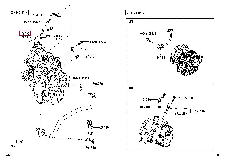 89465BZ470: SENSOR, OXYGEN Тойота