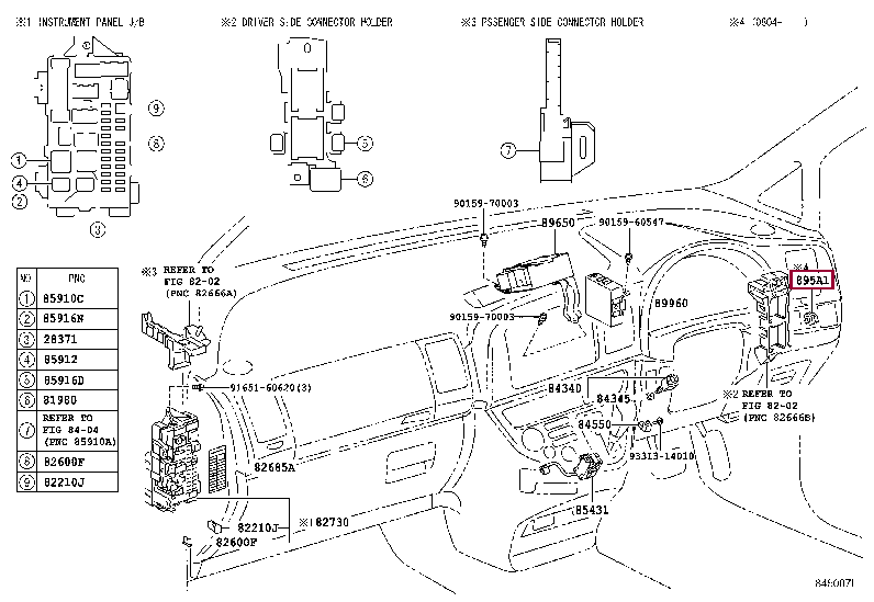 RELAY, STOP LAMP CONTROL 895A1-46020 (номер toyota 895A146020)