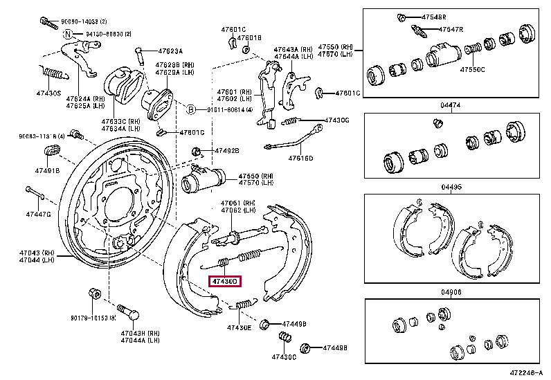 9008050230: SPRING, TENSION(FOR REAR BRAKE SHOE RETURN) Тойота