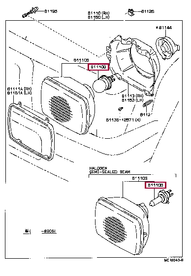 Лампочка ближнего света 90080-81031 (номер toyota 9008081031)