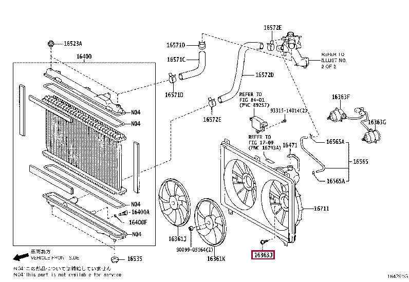 BOLT(FOR COOLING FAN MOTOR) 90099-04117 (номер toyota 9009904117)