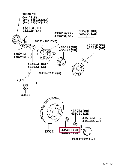 Гайка 90178-28002 (номер Toyota 9017828002)