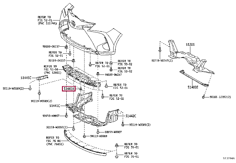 Крепеж 90189-06076 (номер toyota 9018906076)