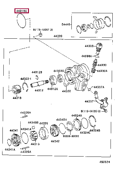 Кольцо 90301-60002 (номер toyota 9030160002)