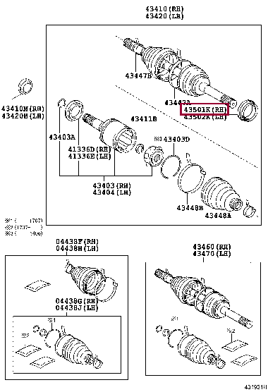 Сальник 90304-94001 (номер toyota 9030494001)