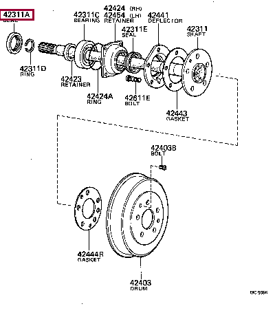 Сальник 90310-50006 (номер toyota 9031050006)