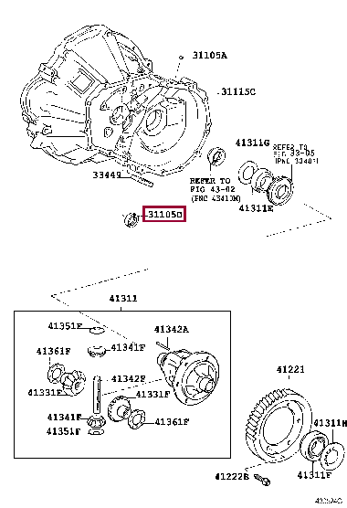 SEAL, OIL, NO.1(FOR FRONT TRANSAXLE CASE) 90311-25028 (номер toyota 9031125028)