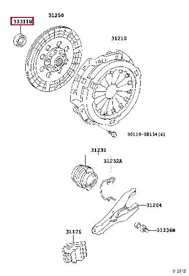 Подшипник 90363-12010 (номер toyota 9036312010)