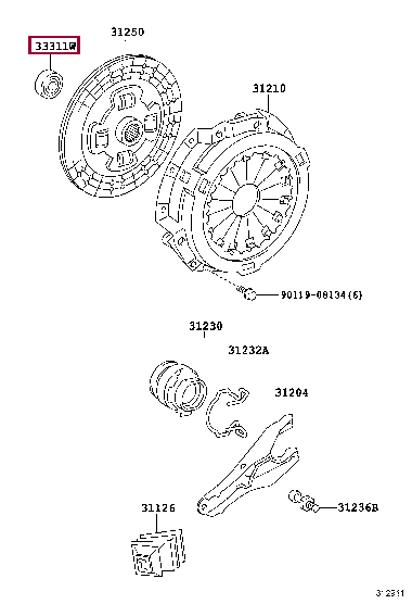Подшипник 90363-15017 (номер toyota 9036315017)