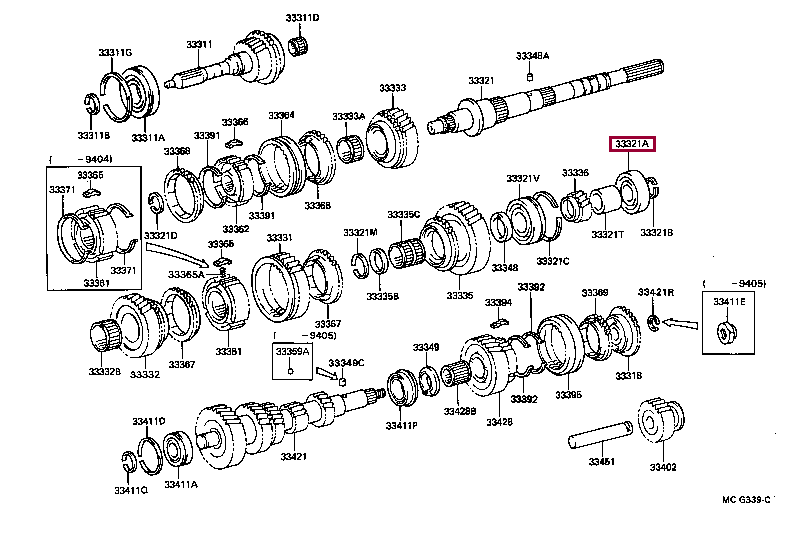 BEARING (FOR OUTPUT SHAFT REAR) 90363-30075 (номер toyota 9036330075)