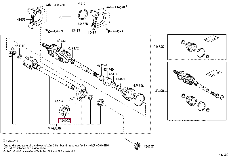 ПОДШИПНИК (НА ВАЛ ПЕРЕДНЕГО ПРИВОДА) 90363-A0004 (номер toyota 90363A0004)