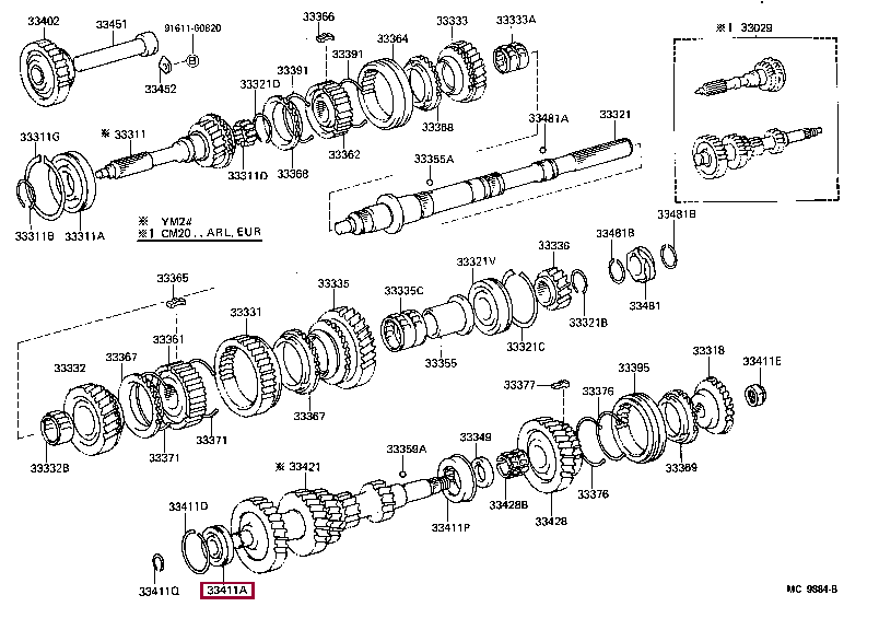 BEARING OR ROLLER(FOR COUNTER GEAR FRONT) 90365-25023 (номер toyota ...