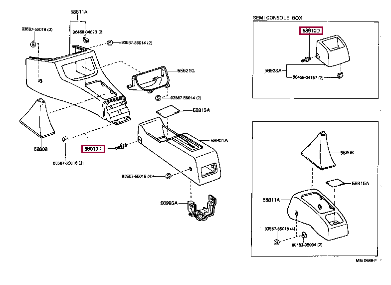 Клипса 90467-07071-22 (номер toyota 904670707122)