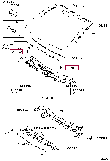 Клипса 90467-07076-C0 (номер toyota 9046707076C0)