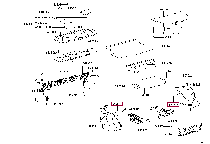 Клипса 90467-10183 (номер toyota 9046710183)