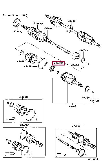 RING, SHAFT SNAP (FOR FRONT DRIVE INNER SHAFT INNER LH) 90520-22005 (номер toyota 9052022005)