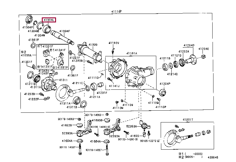 BEARING (FOR FRONT DIFFERENTIAL SIDE GEAR SHAFT RH) 90903-63008 (номер toyota 9090363008)