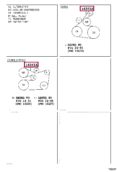 90916A2020: Ремень генератора Тойота