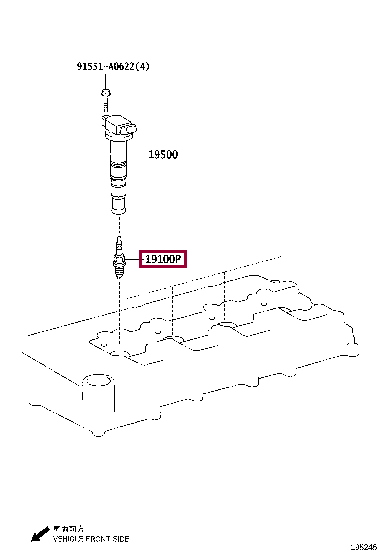 9091901255: PLUG, SPARK Тойота