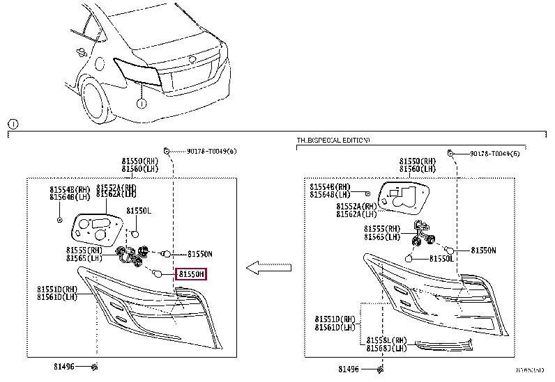 9098113098: BULB, TAIL & STOP LAMP Тойота